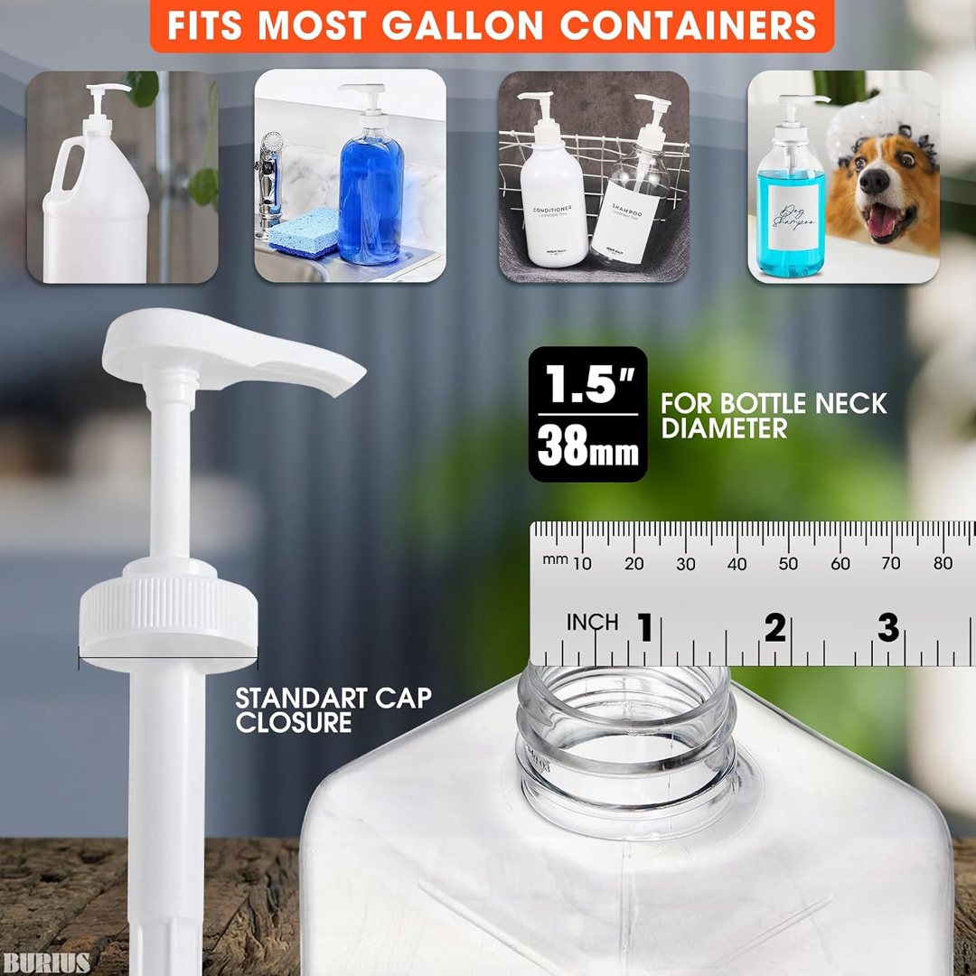 1 Gallon Jug Pump Dispenser, Leak-Resistant, 1.5 in 38/400 mm Neck, view 3