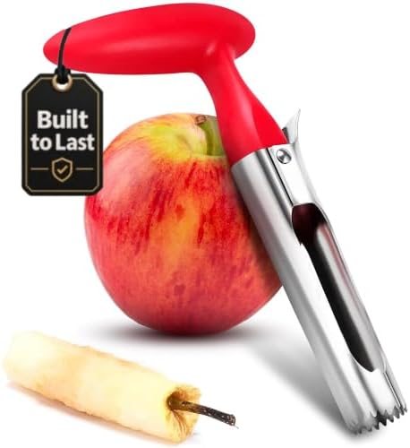 Apple Corer Tool, Stainless Steel Apple Core Remover, Fruit Corer, 7.3 Inch
