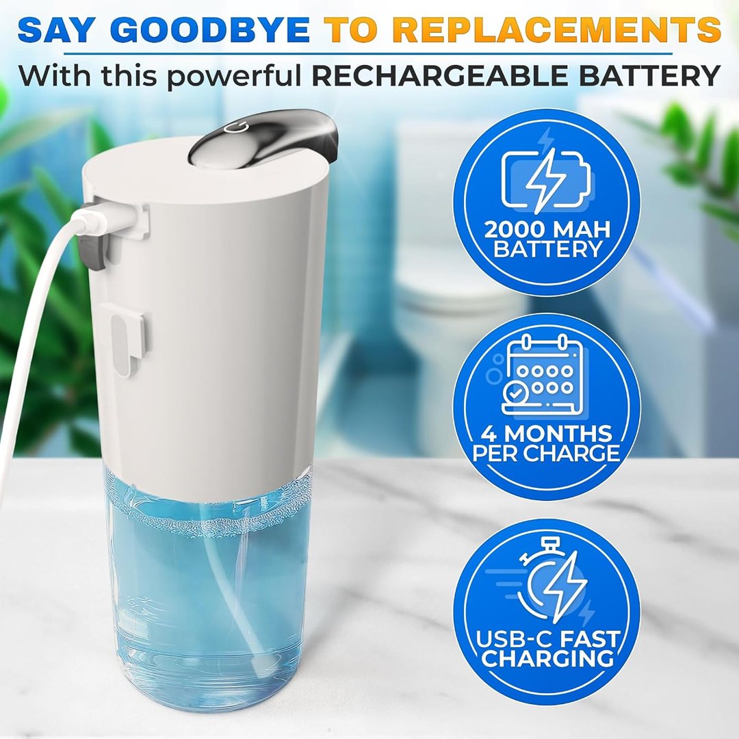 Automatic Soap Dispenser Touchless, 13.5 Oz Foaming, Rechargeable, view 5