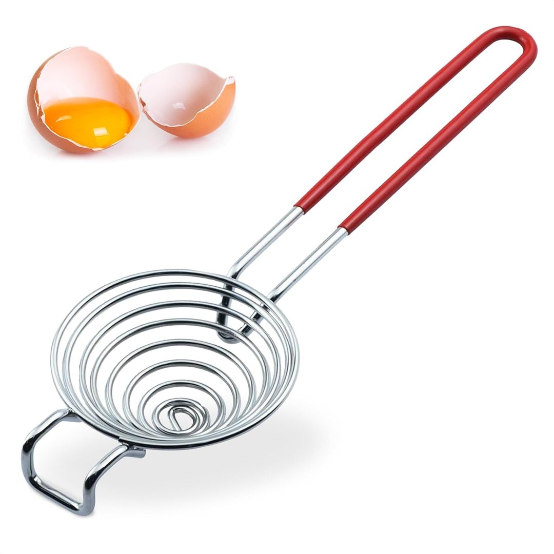 Egg Separator for Raw Eggs, Stainless Steel Yolk Remover and Filter, view 2