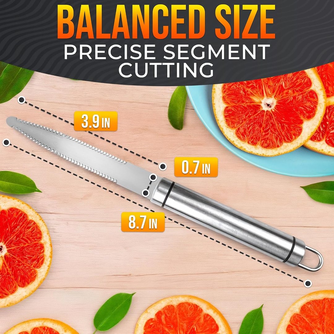 Grapefruit Knife Curved Serrated Double Blade for Citrus Sectioning, view 4