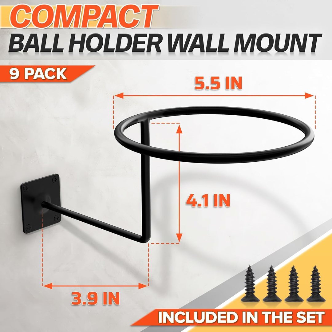 Motorcycle Helmet Holder Wall Mount 9 Pcs, Hat Display Wall Mount, Han, view 3