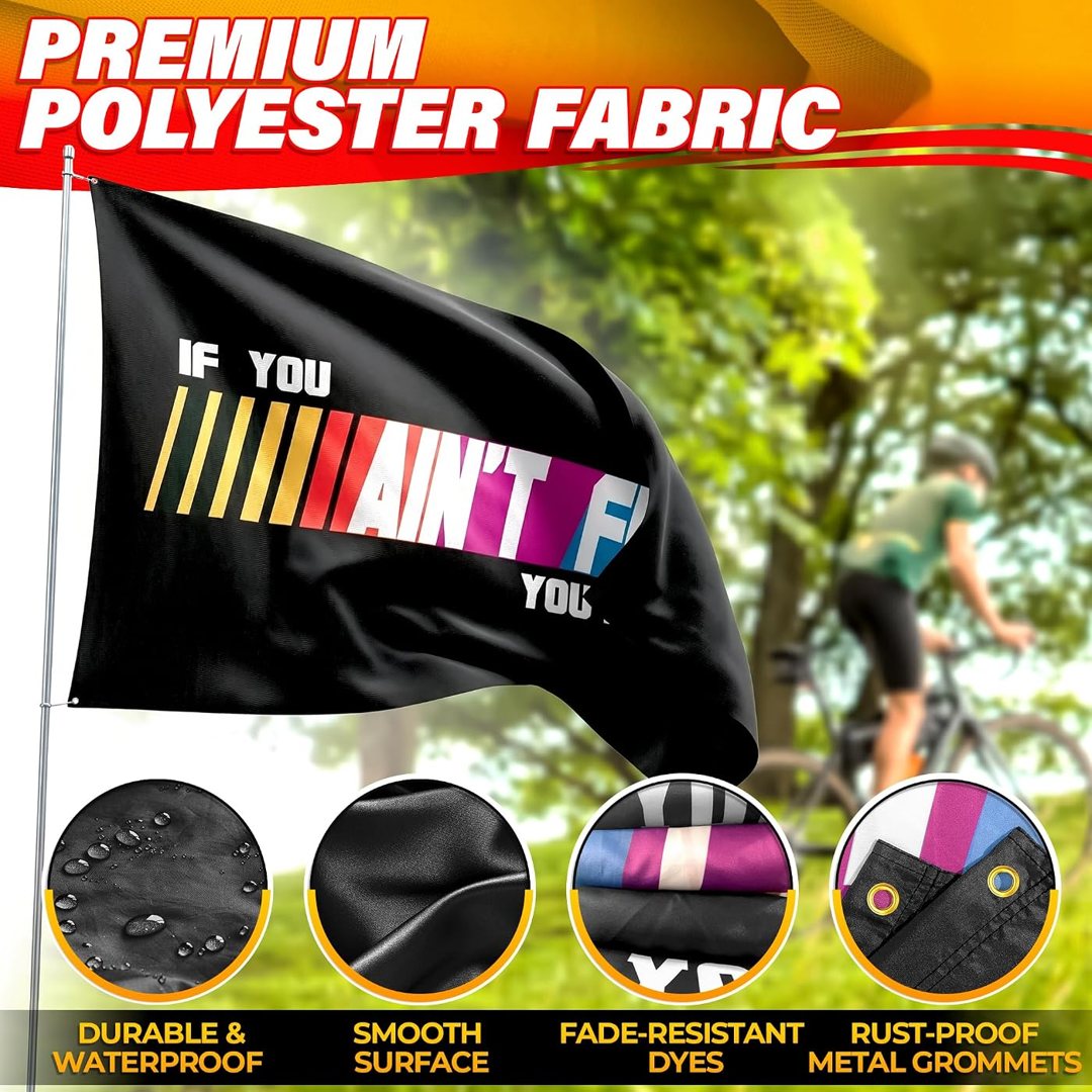 Novelty Flag 3x5 Ft, Durable Polyester Banner for Guys, Bars, Dorms, view 5