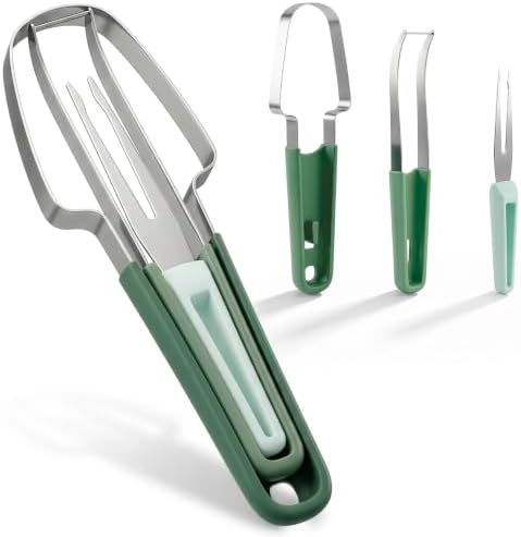 Watermelon Cutter Slicer Tool 3-in-1, Stainless Steel, for Picnics